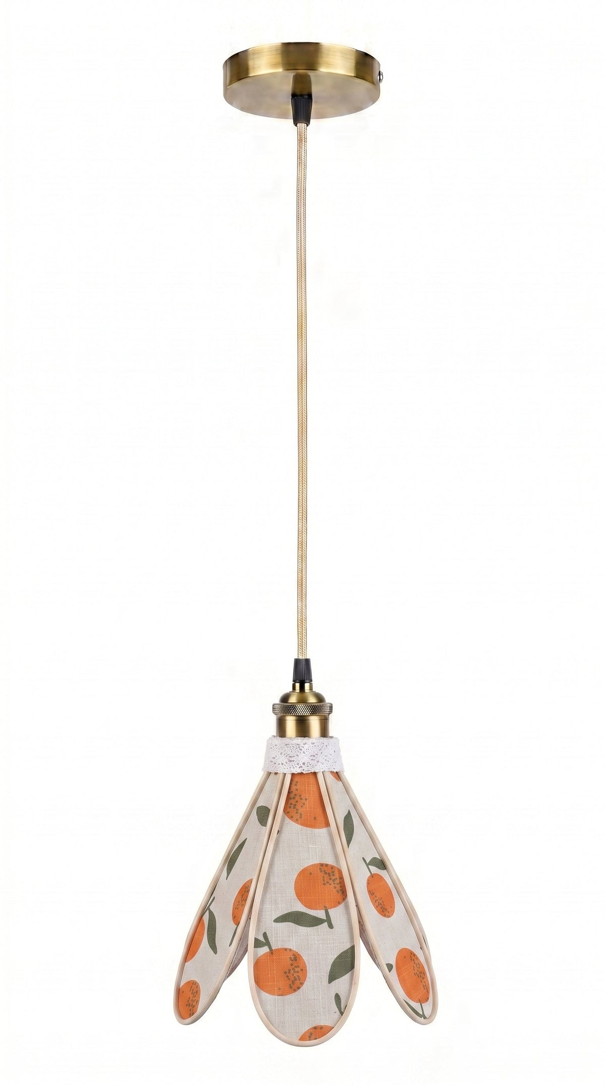 Suspension tulipe Fleur d'Oranger, vue complémentaire du motif