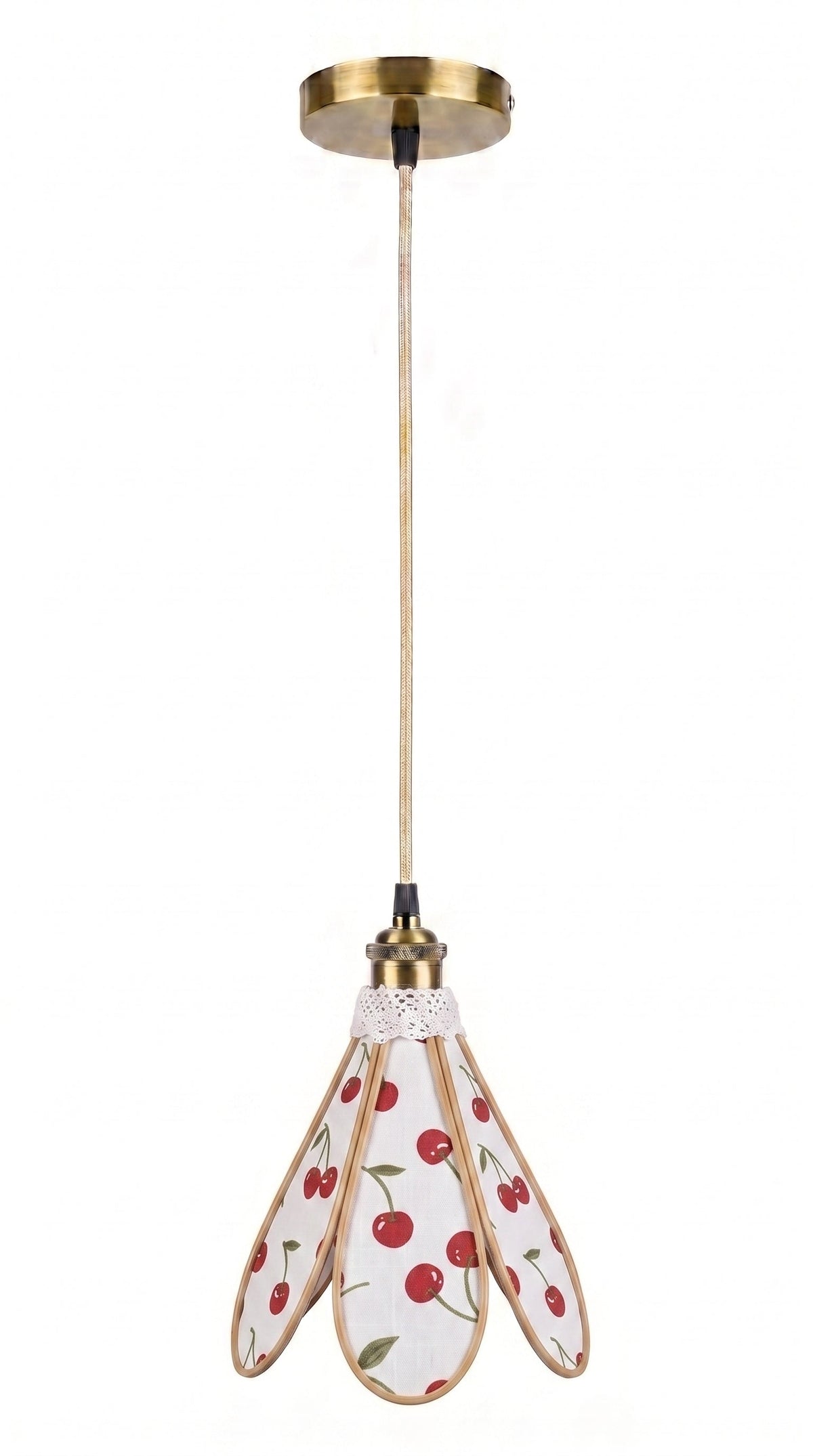 Suspension tulipe Cerises Sauvages, variante de couleur de l'abat-jour