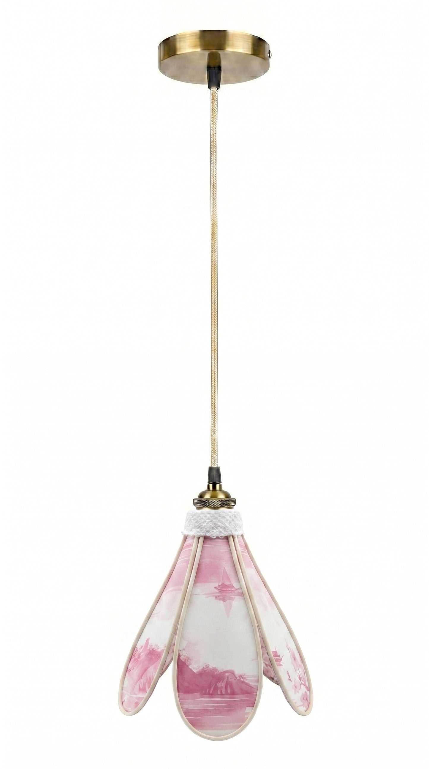 Lampe Tulipe Voyage d'Asie – Lampe Artisanale Bohème Poétique