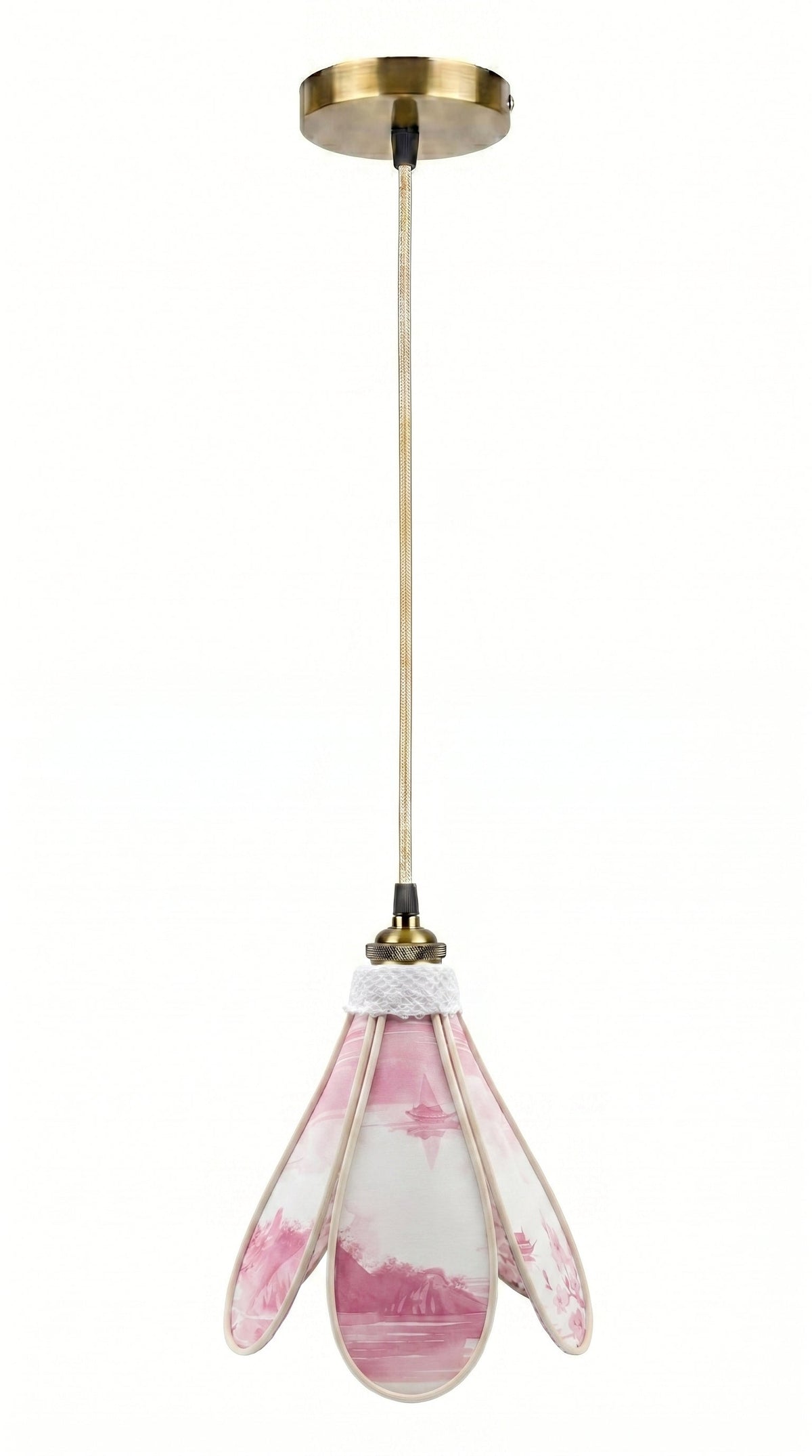 Suspension tulipe Rivière des Songes, vue complémentaire du motif