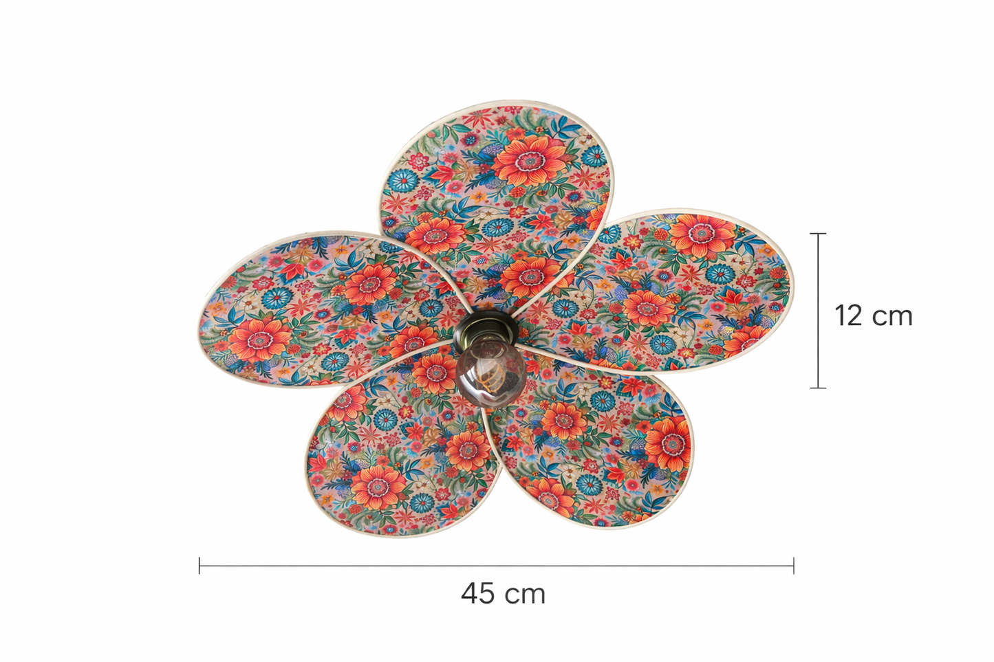 Lampe Magnolia Florale - Lampe Artisanale Bohème Florale