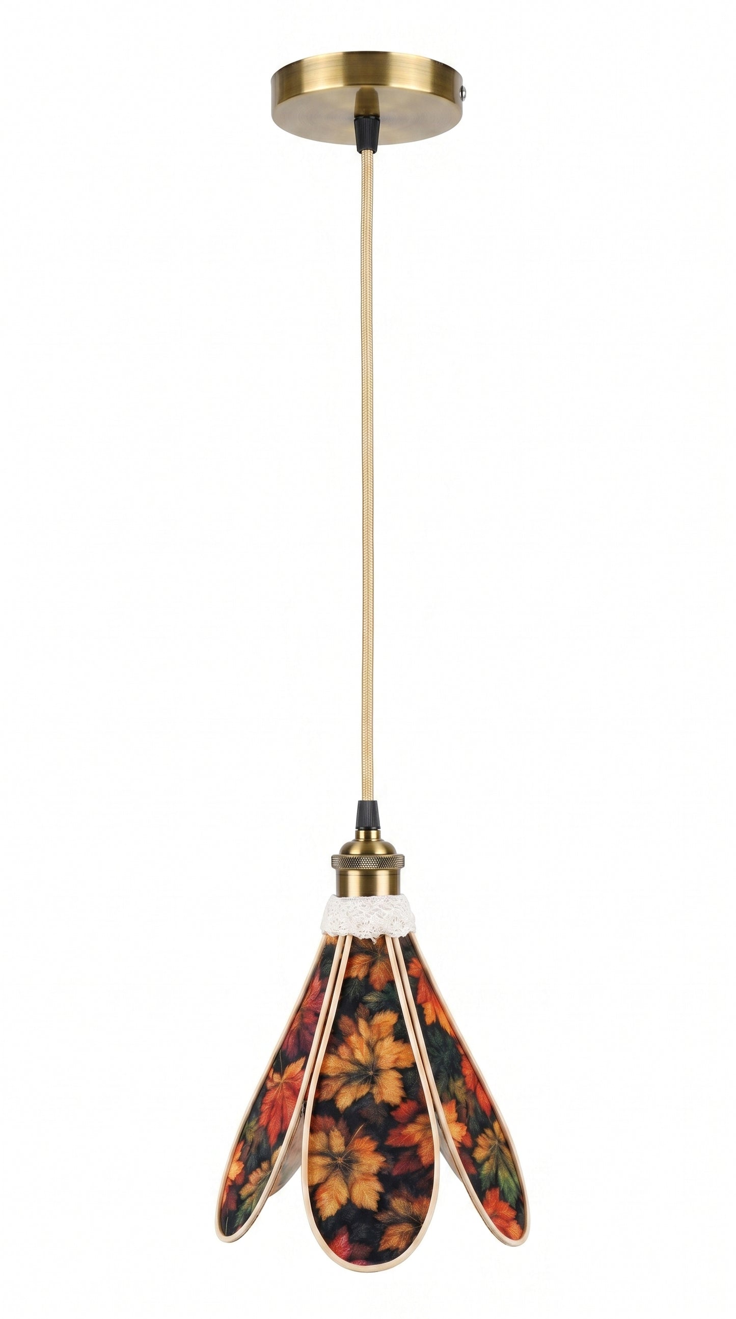 Lampe Tulipe Automne – Lampe Artisanale Bohème Florale
