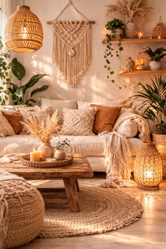 10 idées de décoration bohème pour un salon cosy