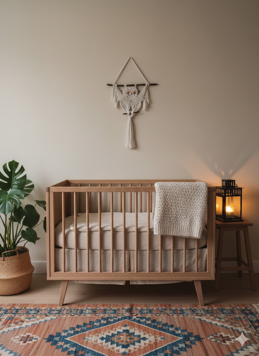Macramé Hibou – Décoration Chambre Naturelle- Nizéa