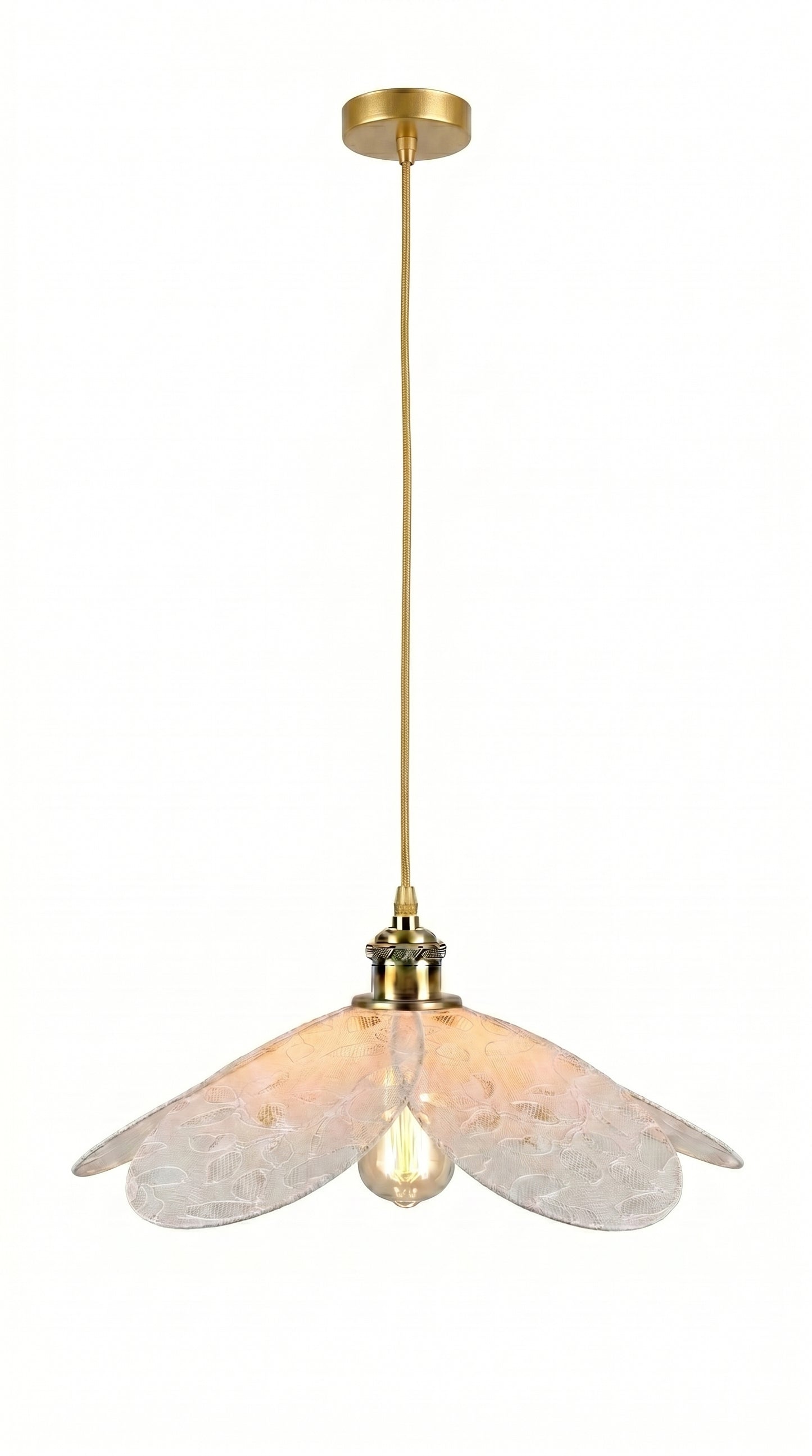 Lampe Magnolia Dentelle Tramée- Lampe Artisanale Bohème Florale