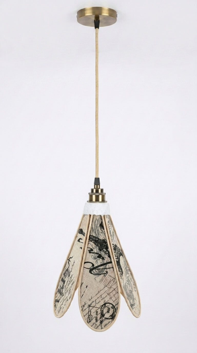 Lampe Tulipe Paris Vintage– Lampe Artisanale Bohème