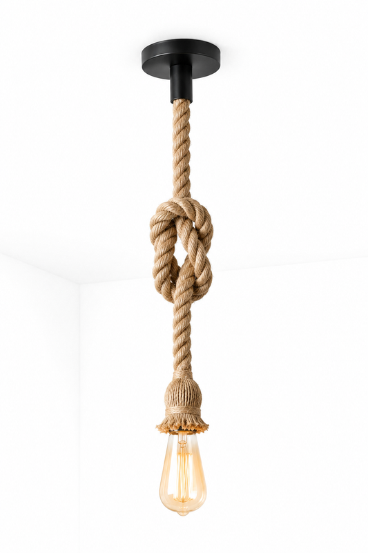 Câble Suspension Jute Naturel – Suspension Bohème
