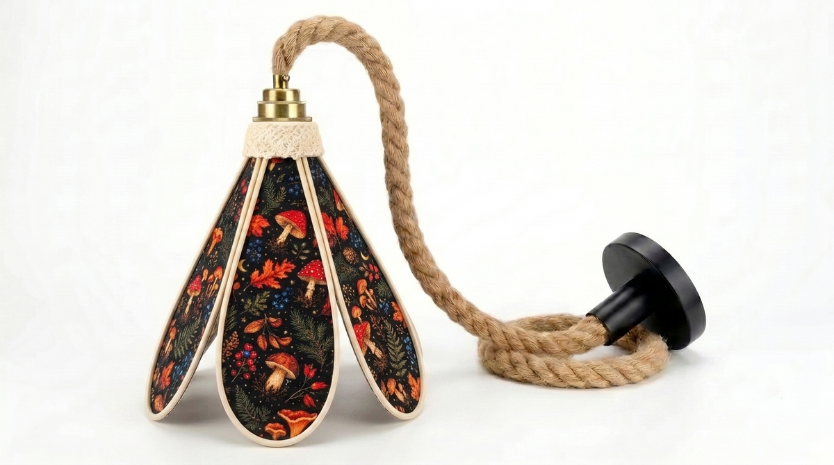Suspension tulipe Sous-Bois Enchanté, visuel packshot sur fond blanc