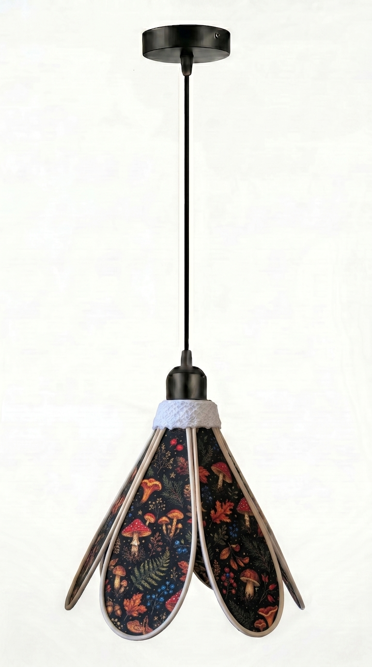 Suspension tulipe Sous-Bois Enchanté, second visuel packshot