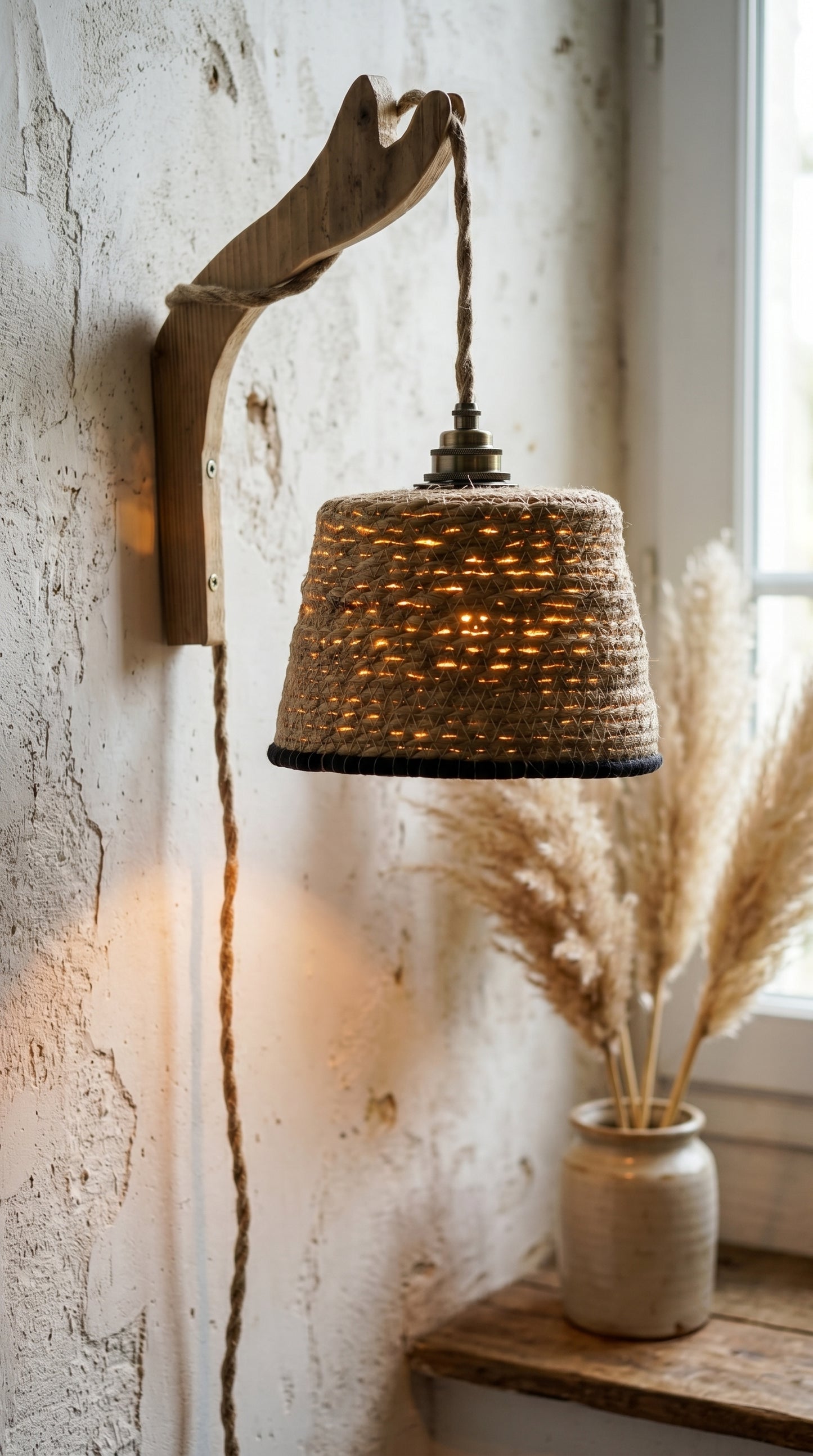 Lampe Murale  Solen – Jonc de Mer