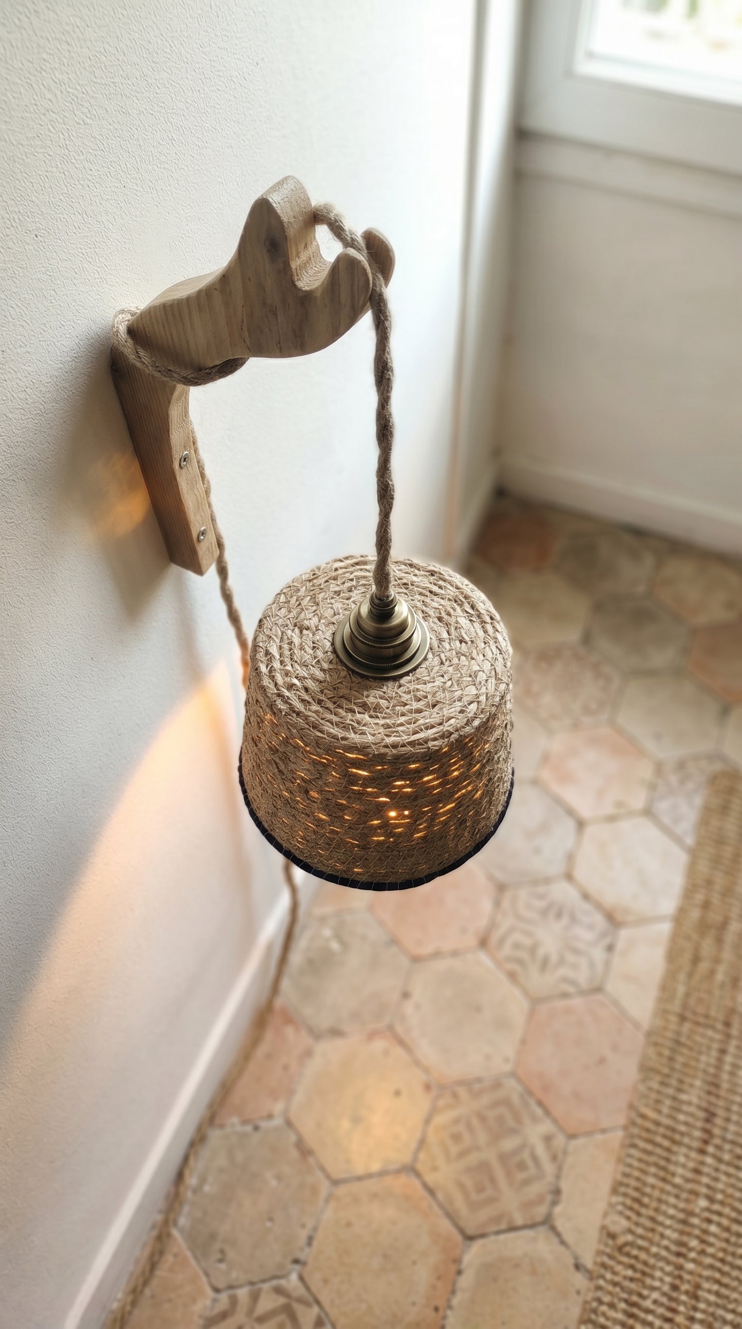 Lampe Murale  Solen – Jonc de Mer