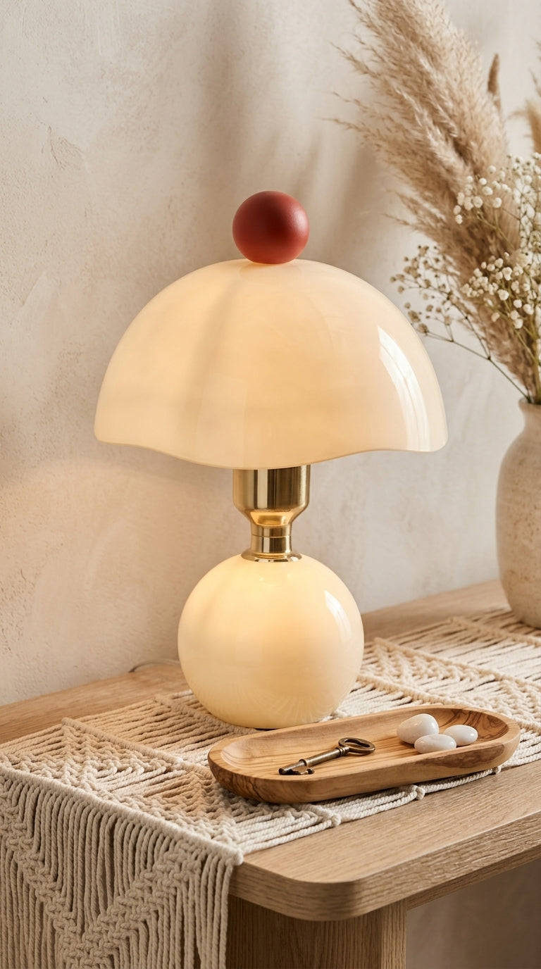Lampe Champignon de Chevet Moderne – Blanc Chaud & Blanc Froid – 30 cm