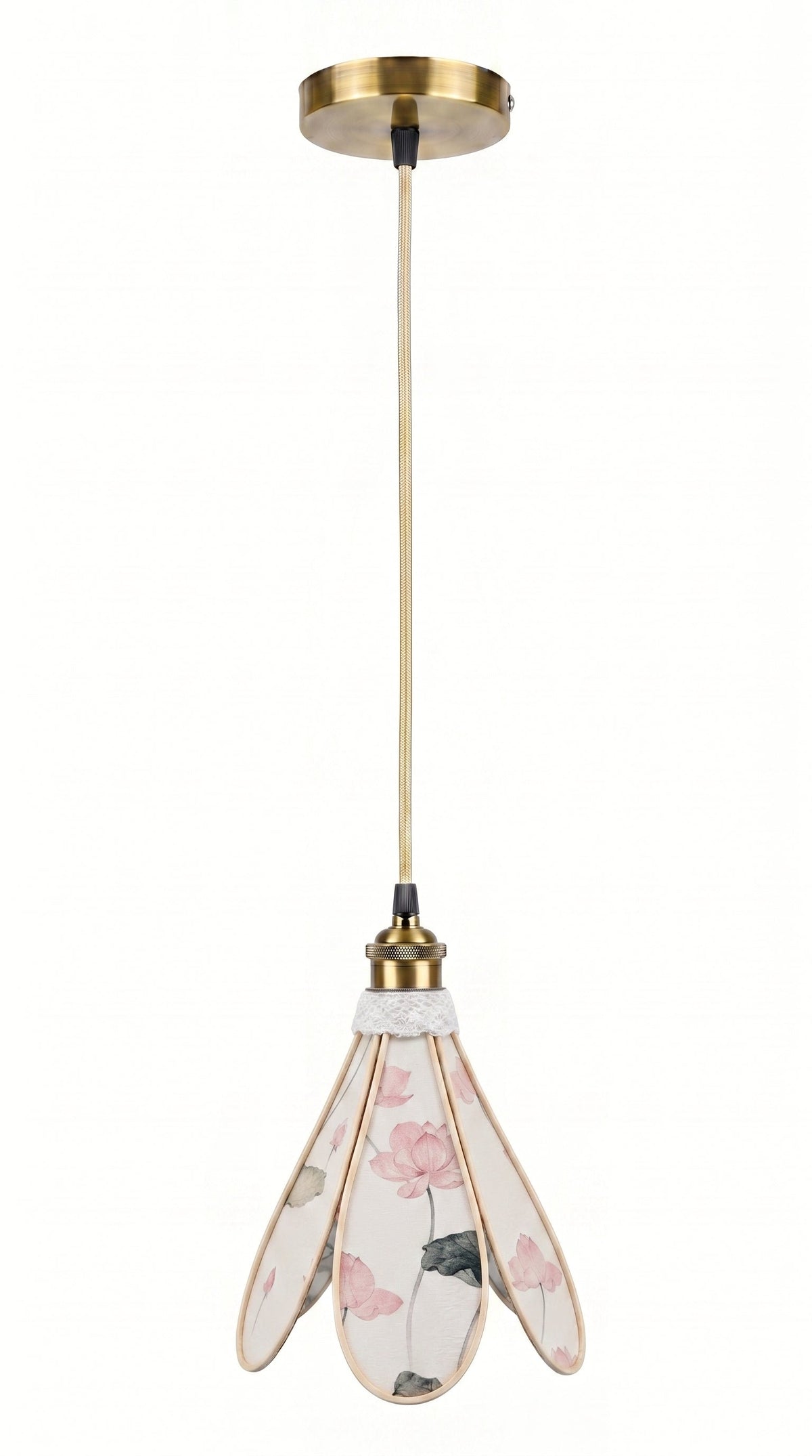 Suspension tulipe Songe de Lotus, vue complémentaire du design