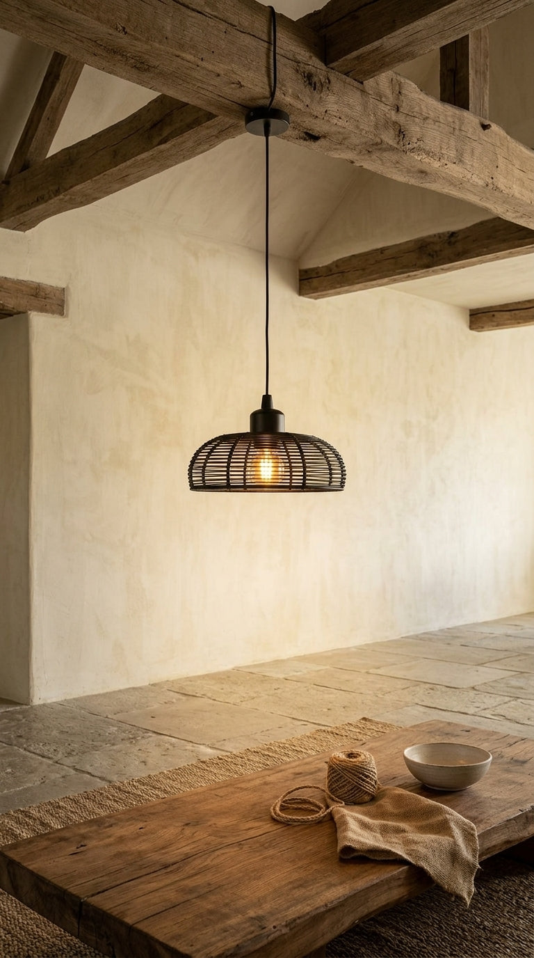 Suspension Bohème en Métal Martelé – Effet Lumière Chaleureuse