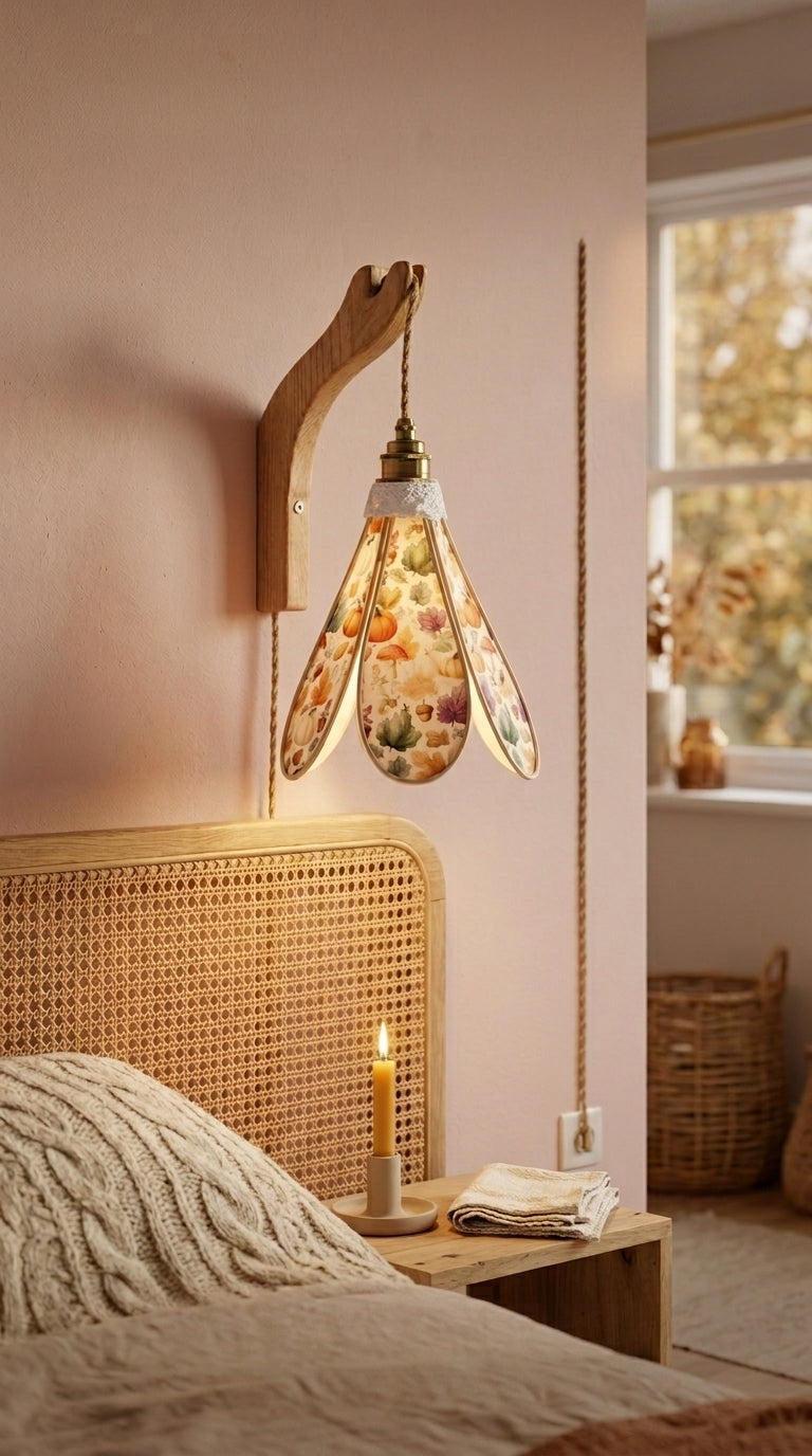 Suspension tulipe Récolte d'Octobre, vue complémentaire du motif