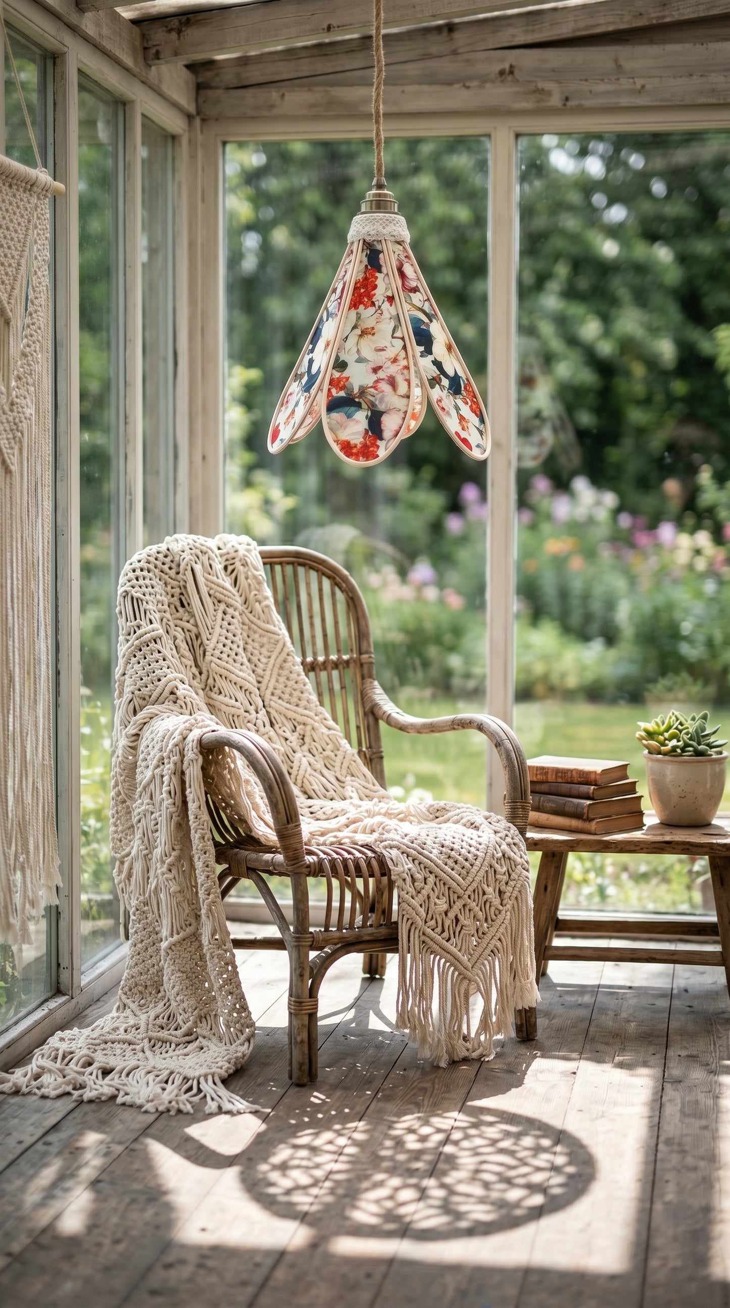 Lampe Tulipe Printemps  – Lampe Artisanale Bohème Florale