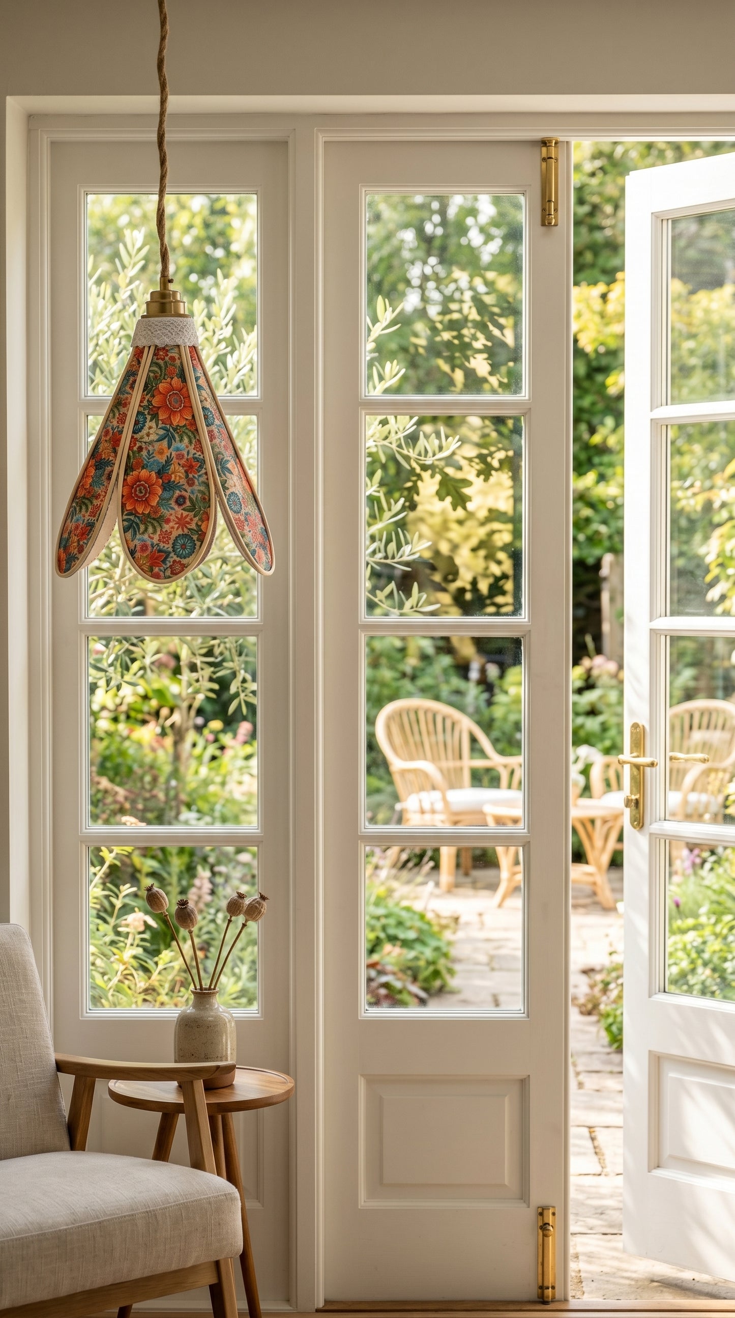 Lampe Tulipe Florale – Lampe Artisanale Bohème Florale