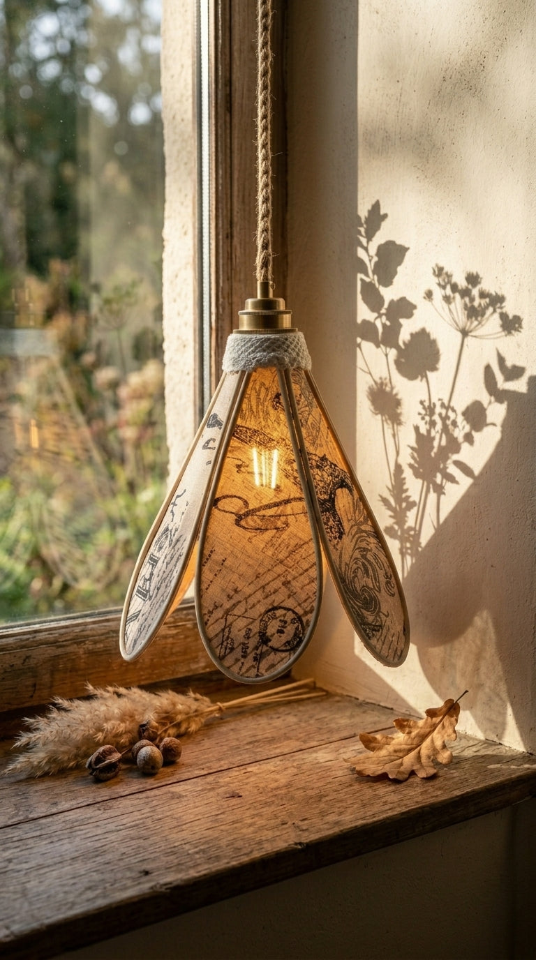 Lampe Tulipe Paris Vintage– Lampe Artisanale Bohème