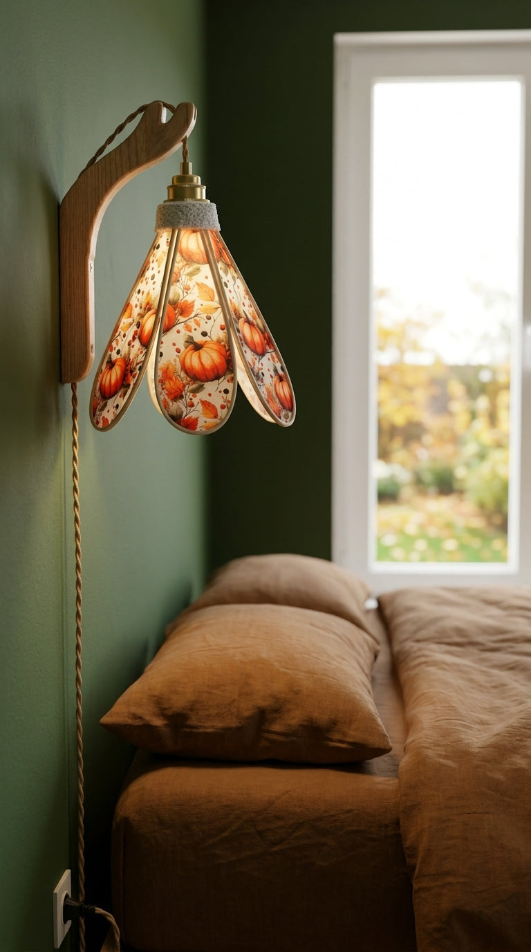 Suspension tulipe Verger d'Automne présentée sur fond neutre