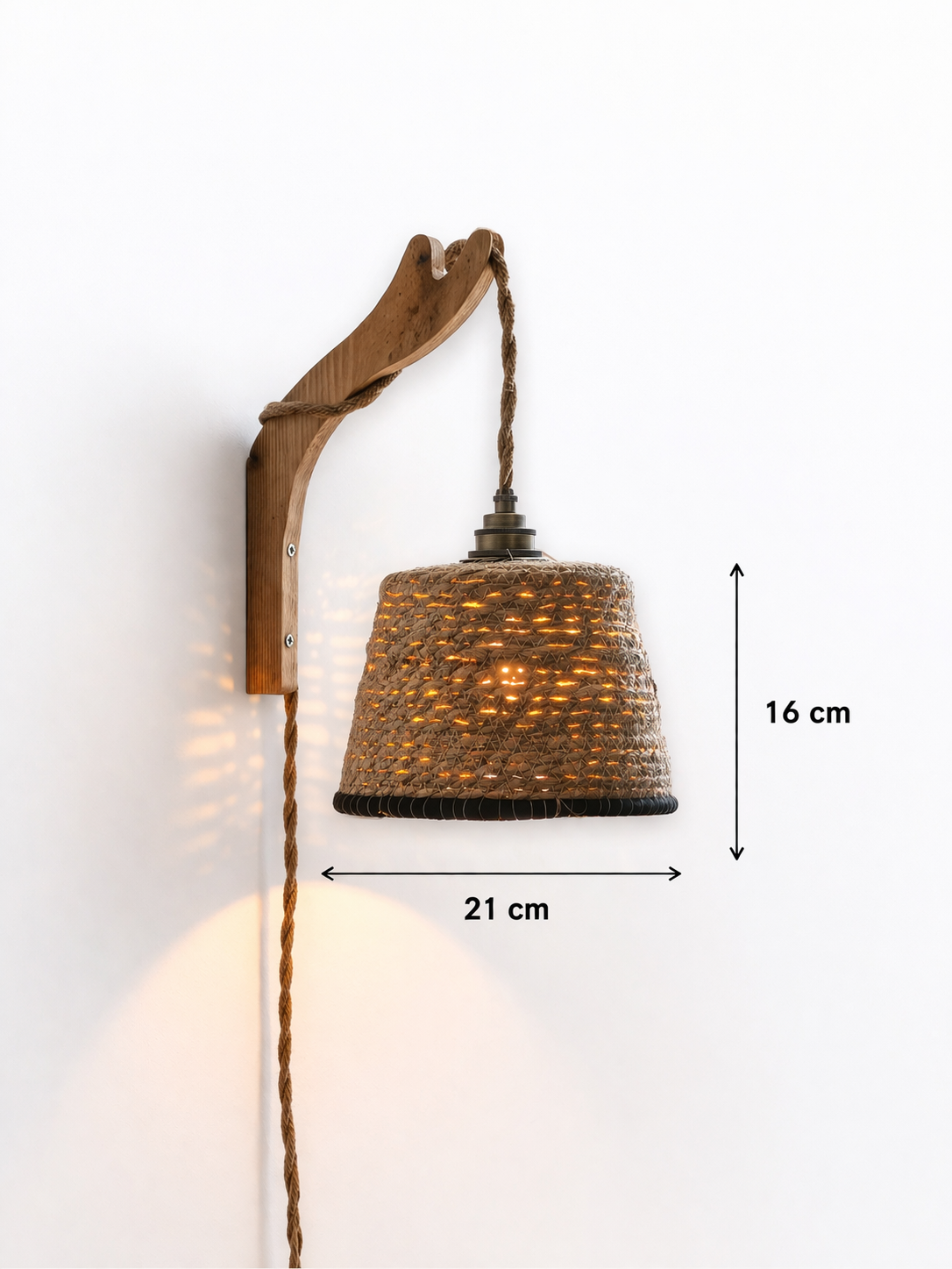 Lampe Murale  Solen – Jonc de Mer