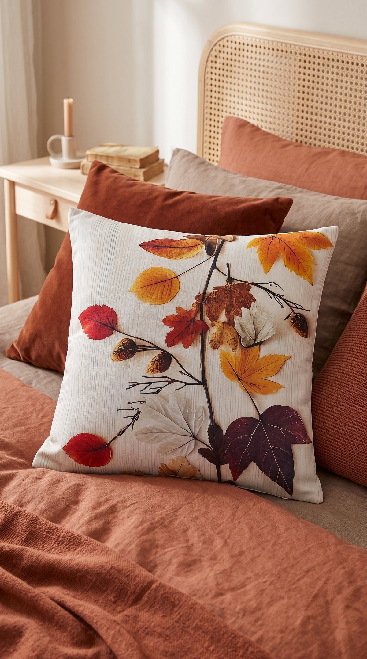 Housse de coussin Feuillage de Septembre, dernière vue de présentation