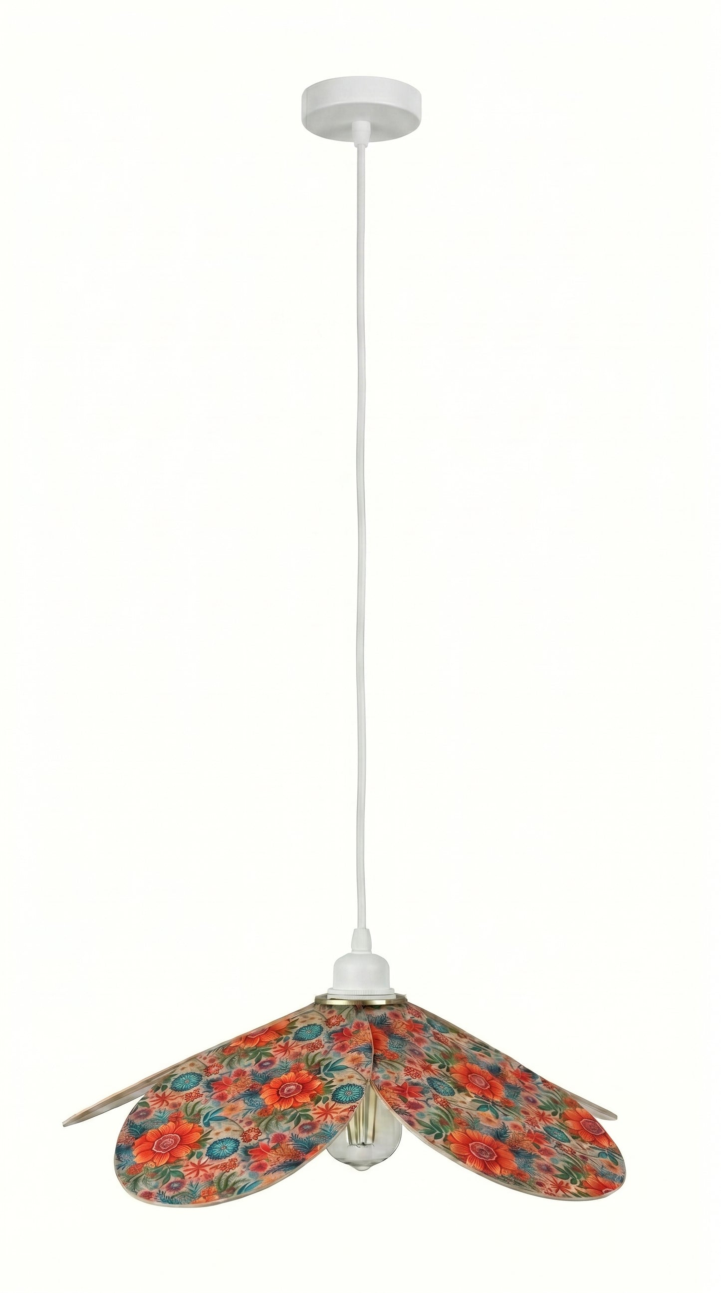 Lampe Magnolia Florale - Lampe Artisanale Bohème Florale