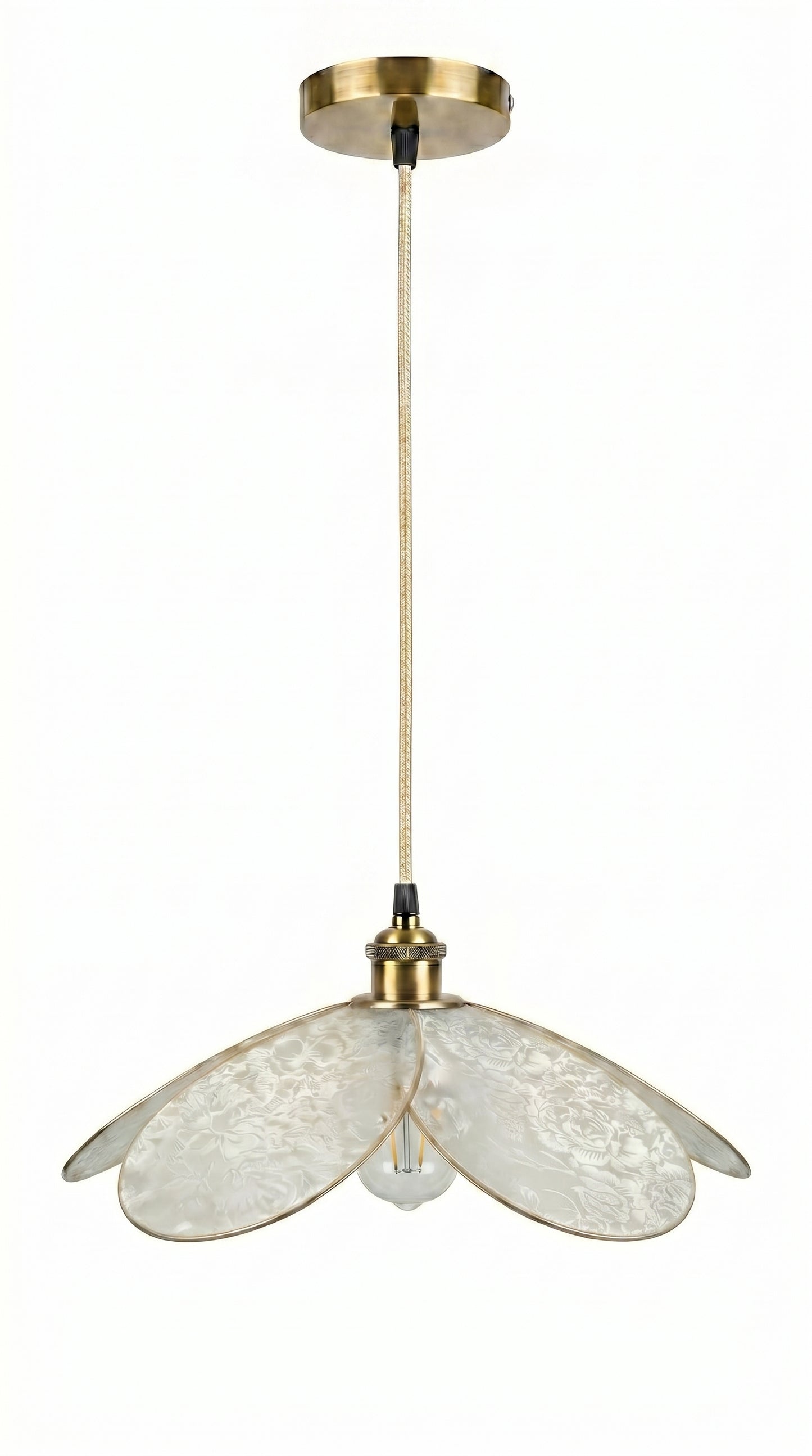 Lampe Magnolia Pivoines Blanches – Lampe Artisanale Bohème Florale