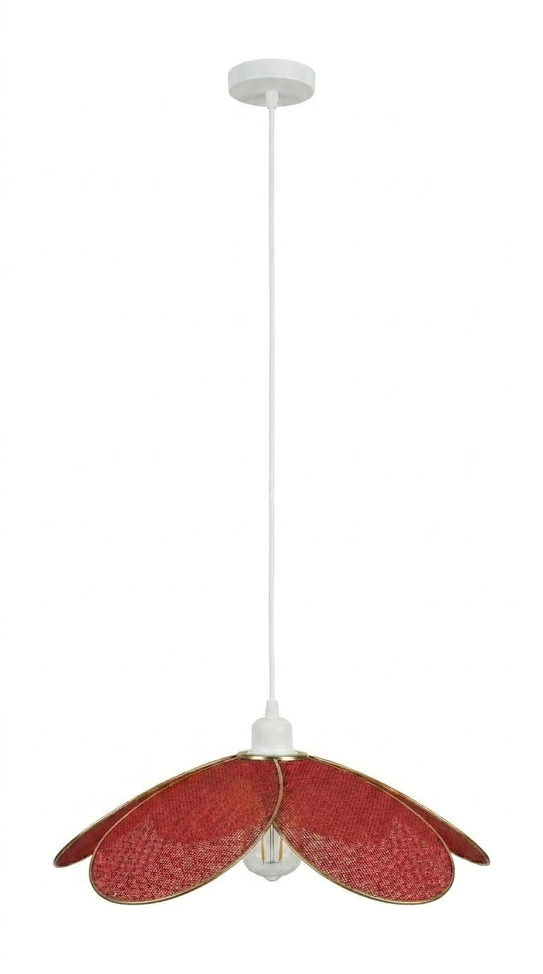 Lampe Magnolia Terre de Vigne – Abat-jour Jute Bordeaux Fait Main