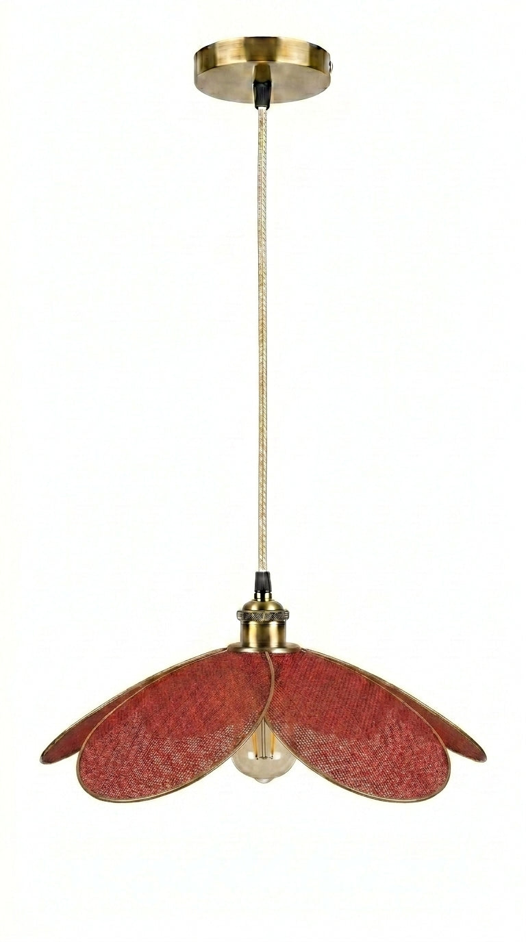 Lampe Magnolia Terre de Vigne – Abat-jour Jute Bordeaux Fait Main