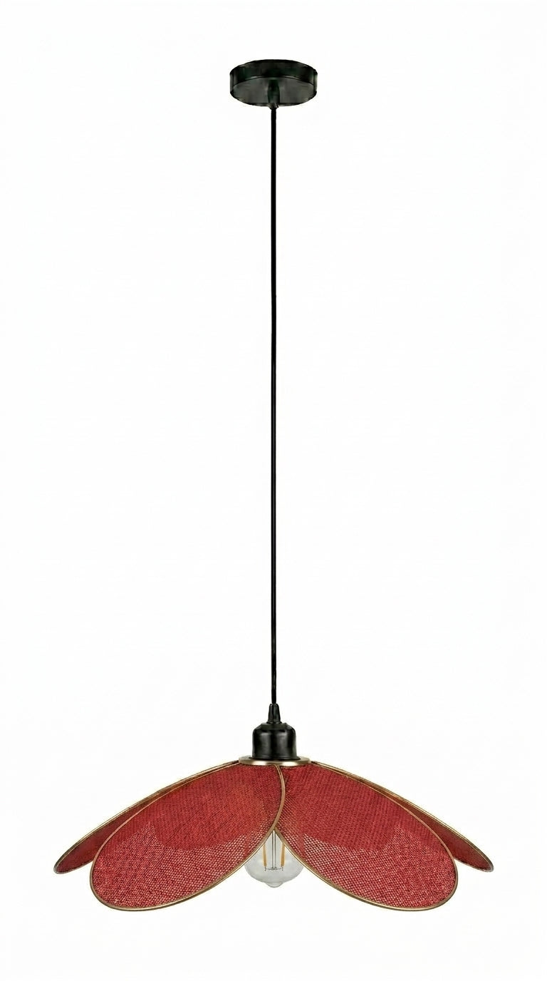 Lampe Magnolia Terre de Vigne – Abat-jour Jute Bordeaux Fait Main