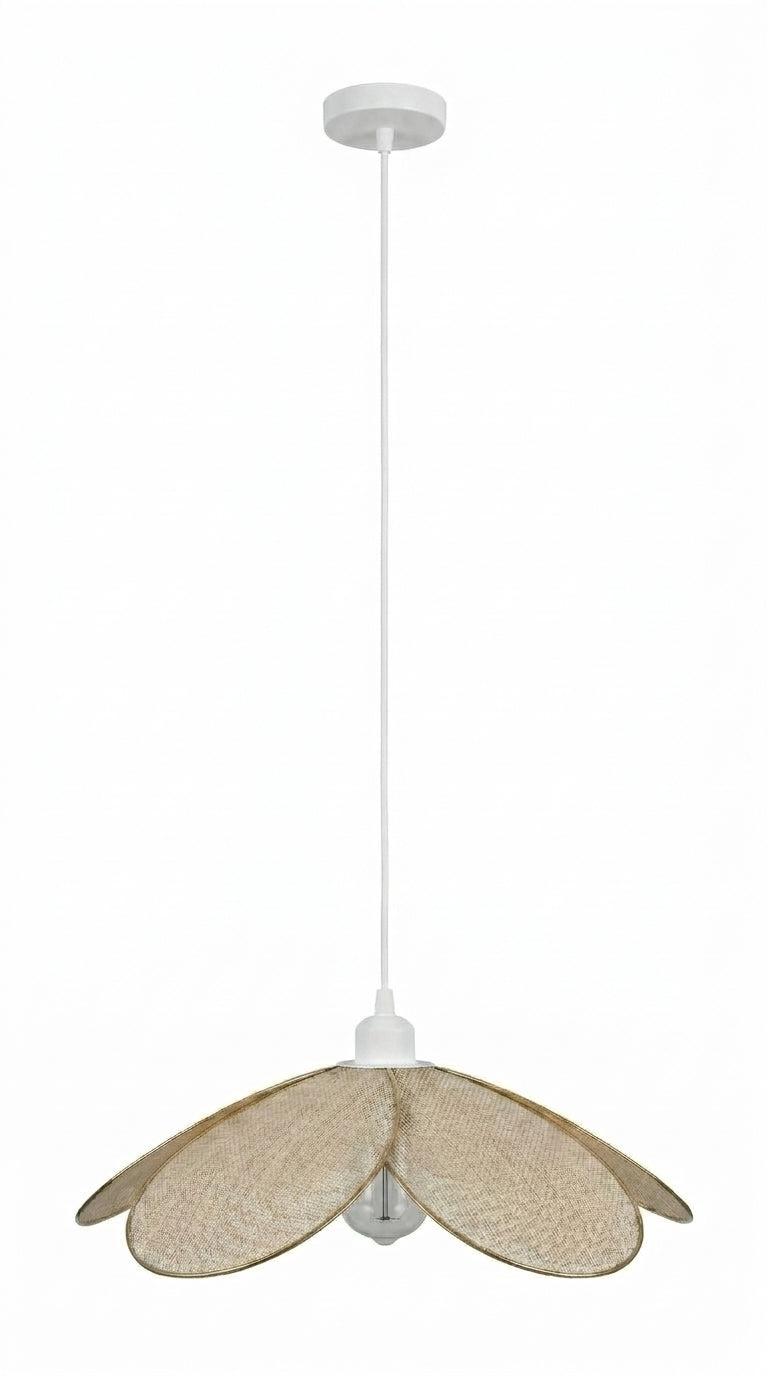 Lampe Magnolia Bohème en Toile de Jute – Lampe Artisanale Bohème Naturelle