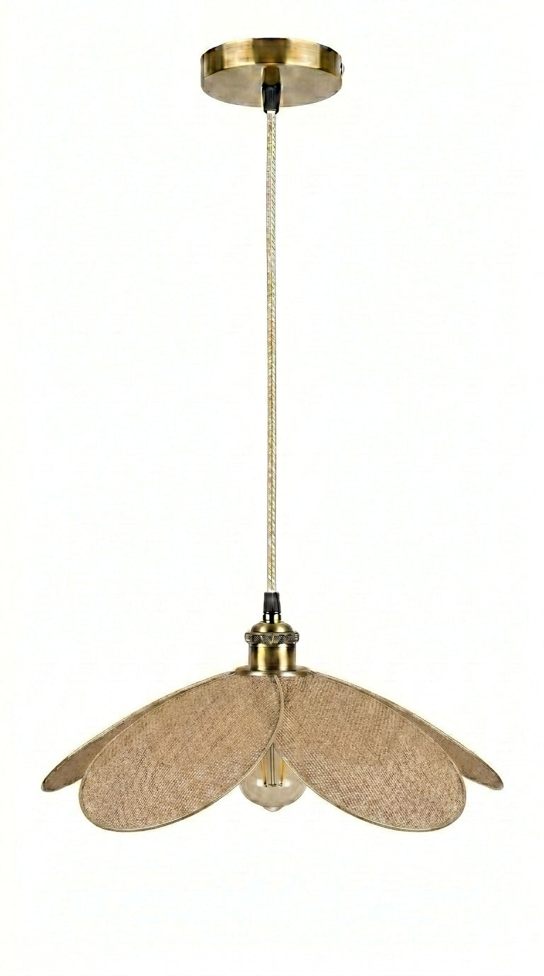 Lampe Magnolia Bohème en Toile de Jute – Lampe Artisanale Bohème Naturelle