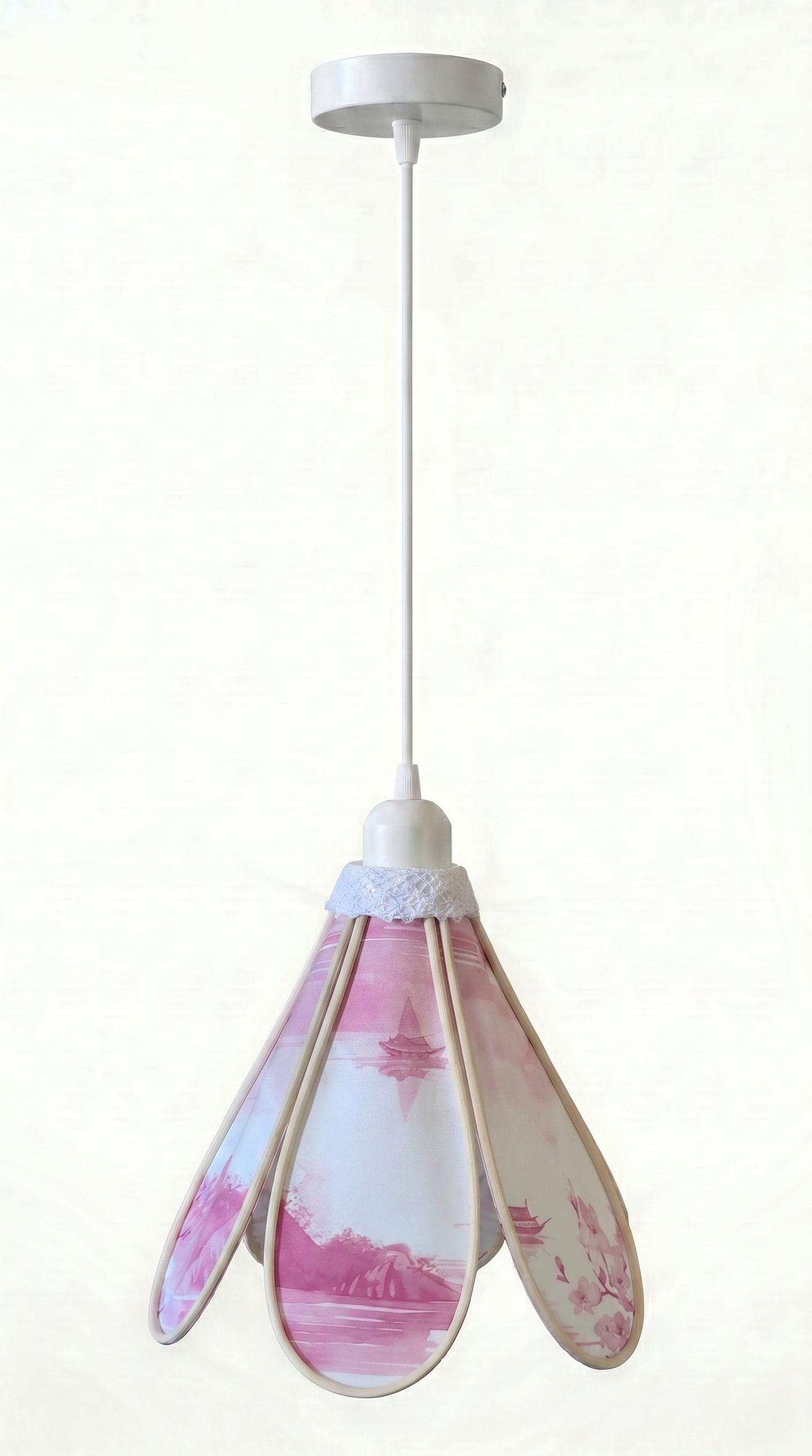 Lampe Tulipe Voyage d'Asie – Lampe Artisanale Bohème Poétique