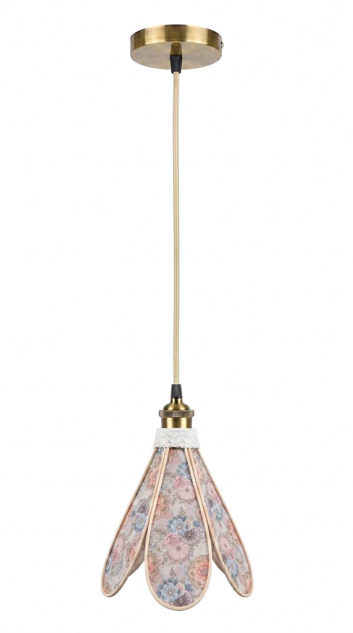 Suspension tulipe Rose d'Autrefois, autre vue de présentation