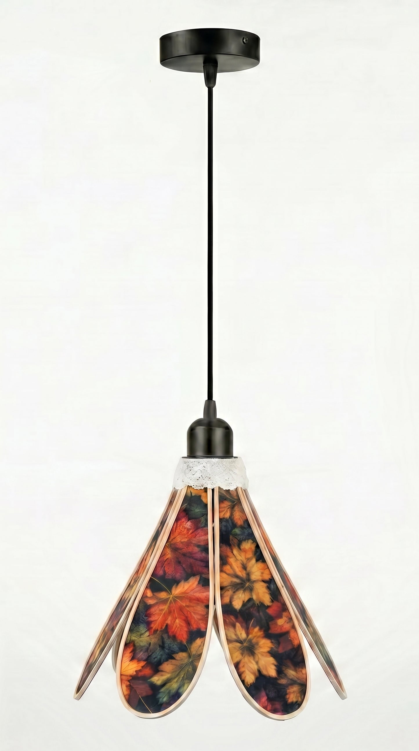 Lampe Tulipe Automne – Lampe Artisanale Bohème Florale