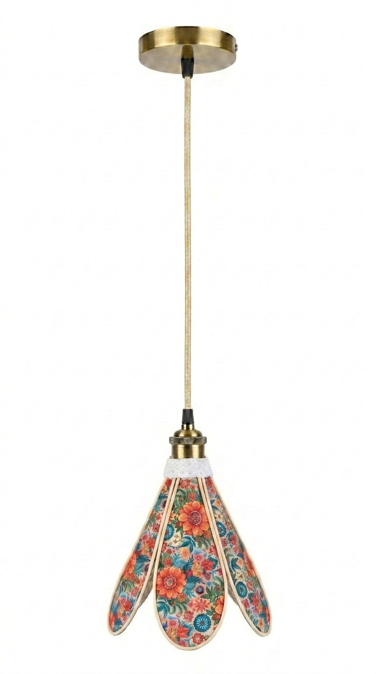 Lampe Tulipe Florale – Lampe Artisanale Bohème Florale