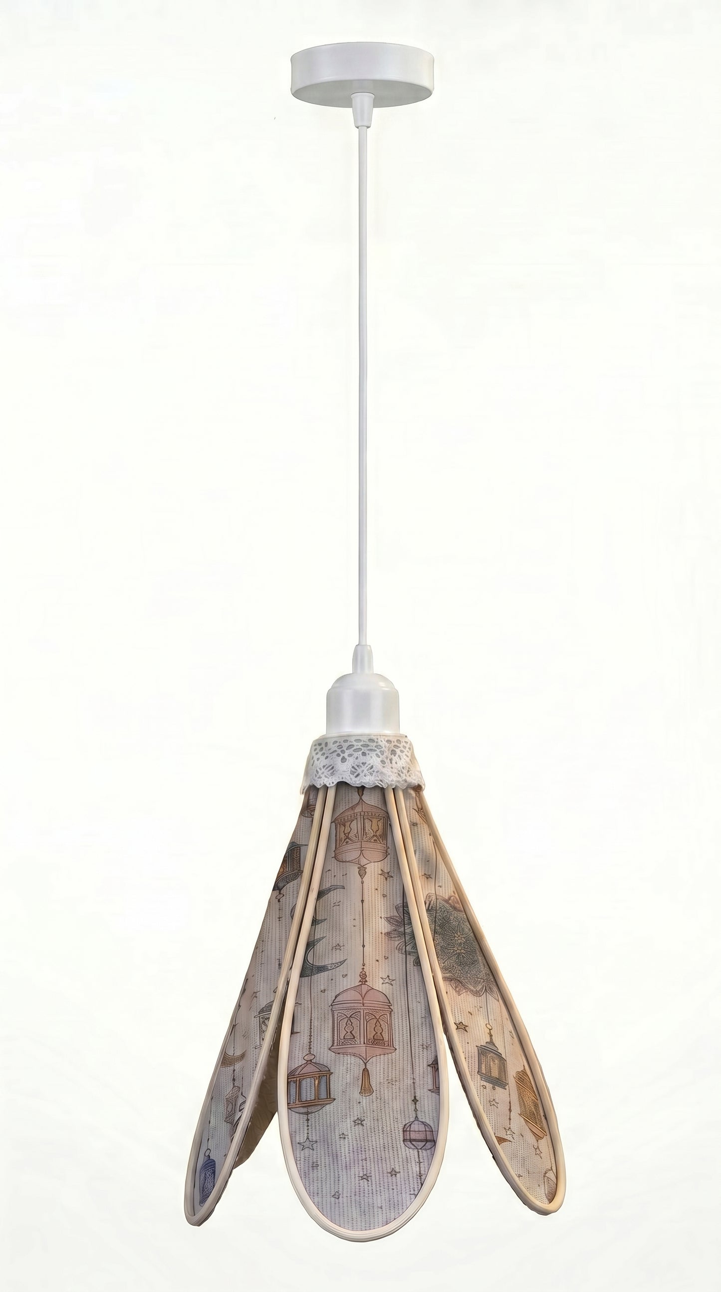 Lampe Tulipe Orientale Lamia– Lanterne Sable- Lampe Artisanale Bohème Florale