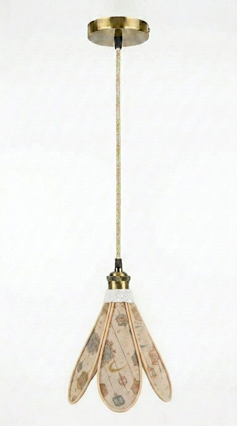 Lampe Tulipe Orientale Lamia– Lanterne Sable- Lampe Artisanale Bohème Florale
