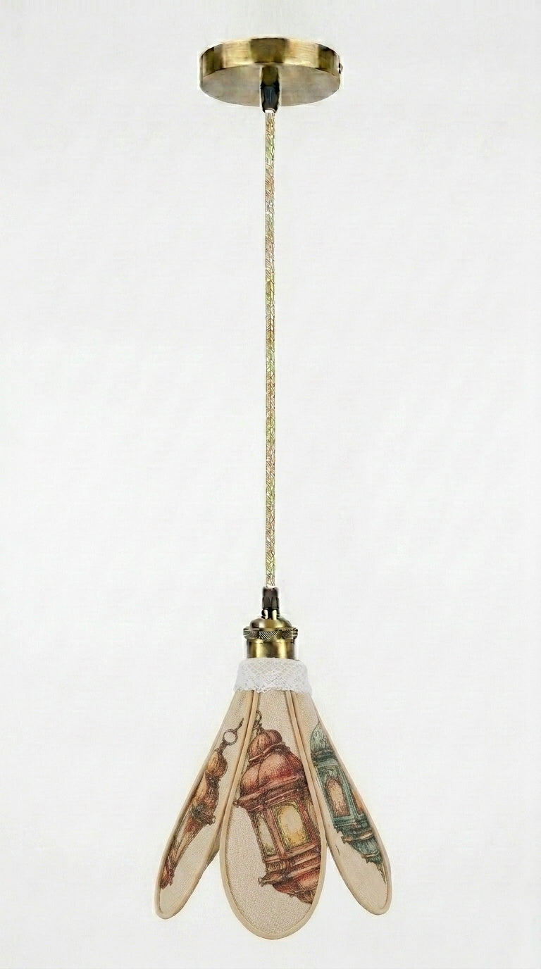 Lampe Tulipe Orientale Narimen- Lanternes Colorées- Lampe Artisanale Bohème Florale
