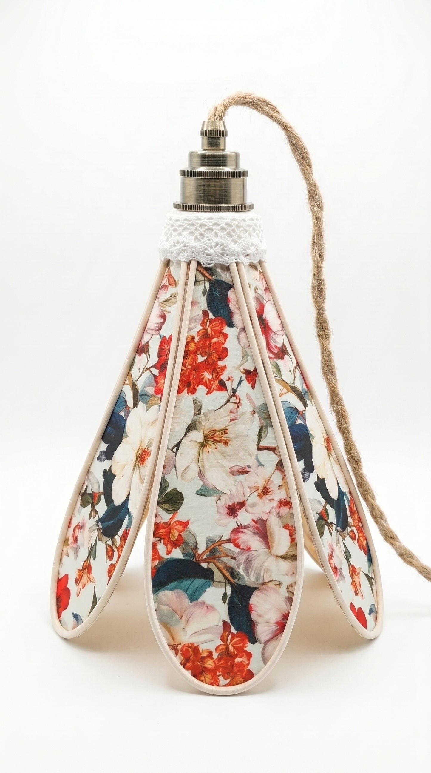 Lampe Tulipe Printemps  – Lampe Artisanale Bohème Florale