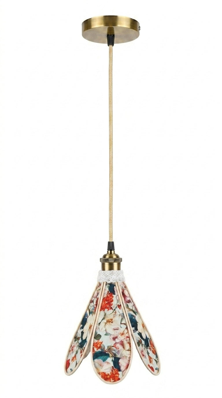 Lampe Tulipe Printemps  – Lampe Artisanale Bohème Florale