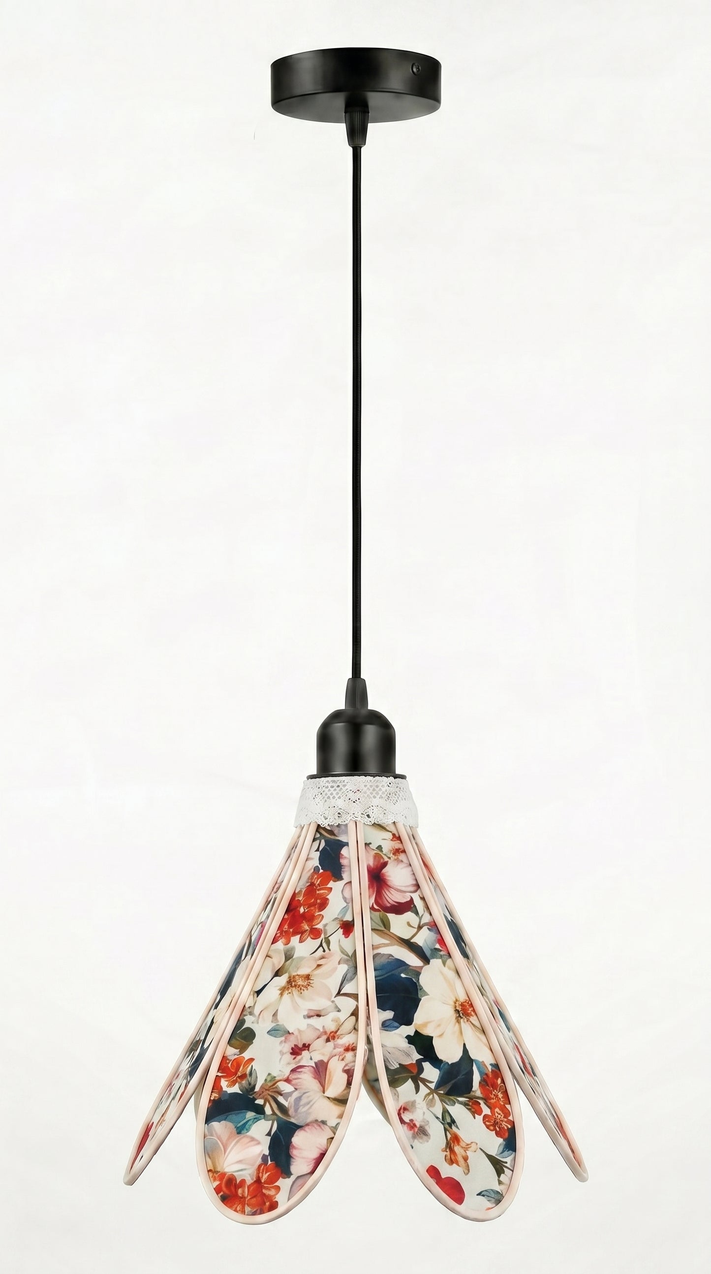 Lampe Tulipe Printemps  – Lampe Artisanale Bohème Florale
