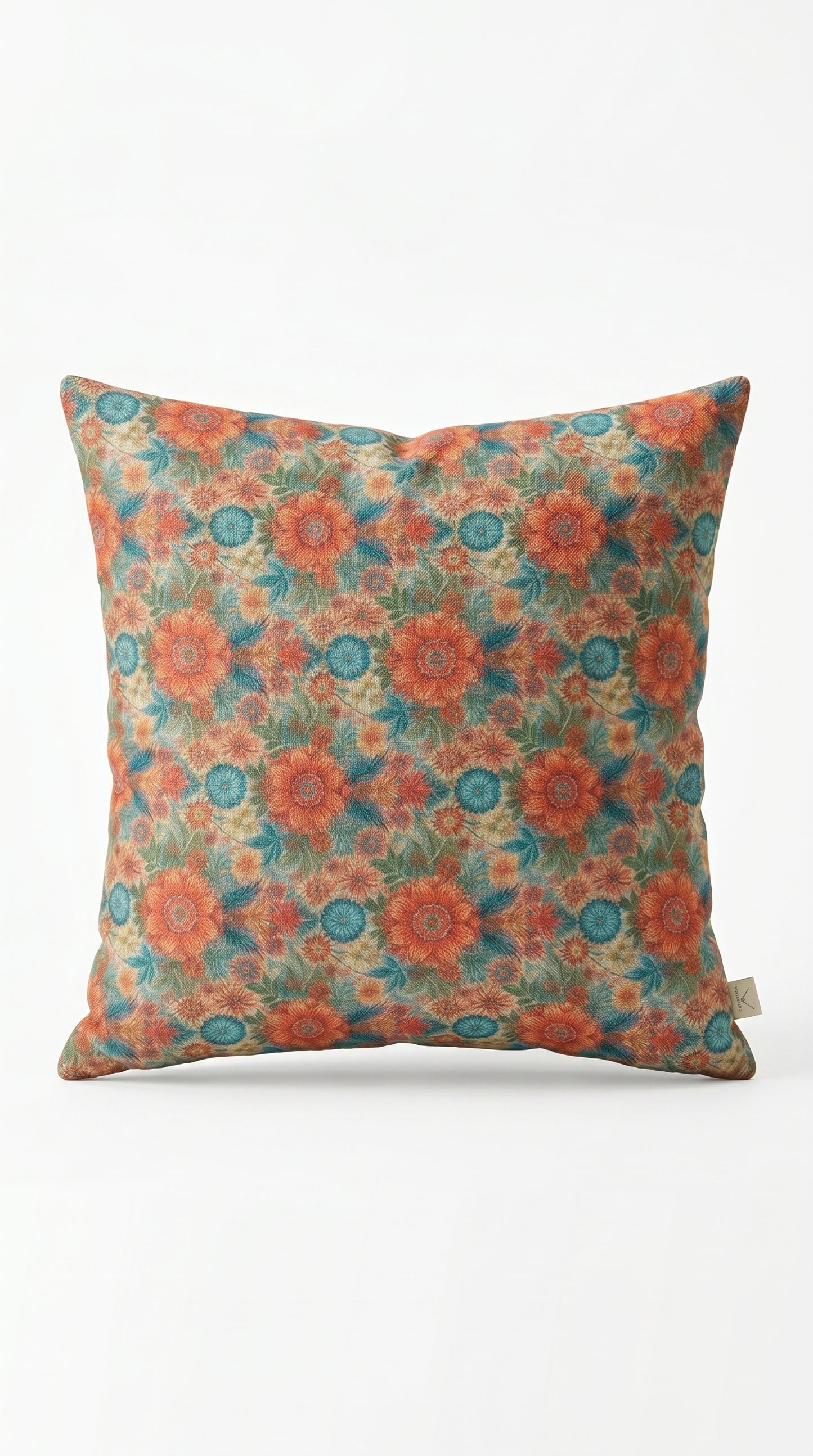 Housse Coussins Tissu Florale Bohème- Création Artisanale Bohème Florale